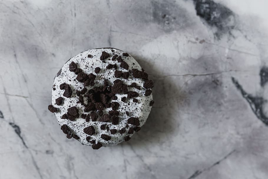 Colorful Donuts, Cute, Sweet, Tasty, Delicious, Baked, - Monochrome - HD Wallpaper 