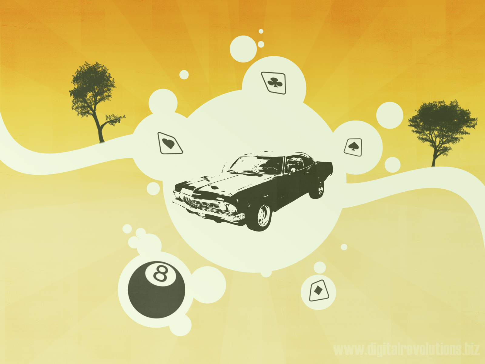 Retro Car - HD Wallpaper 