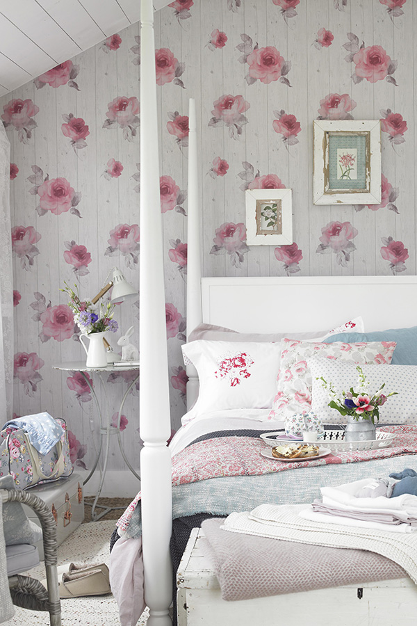 Kamar Desain Shabby Chic - HD Wallpaper 