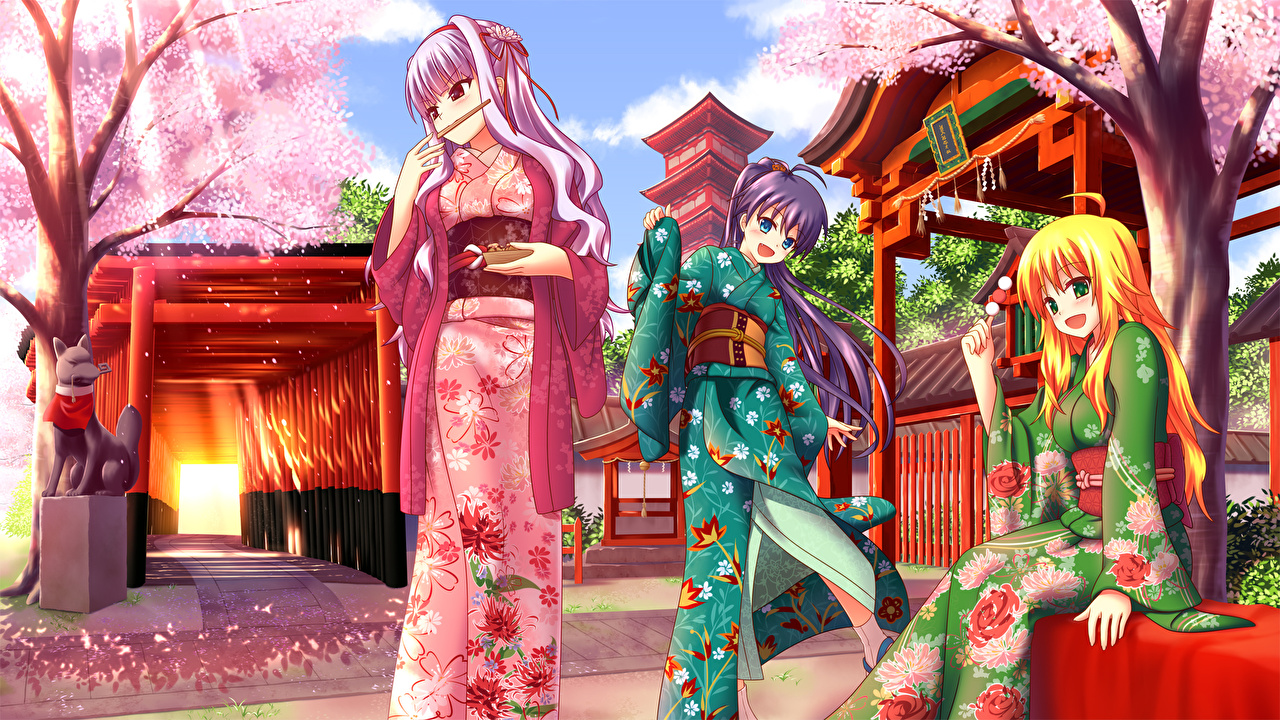 Japan New Year Anime - HD Wallpaper 