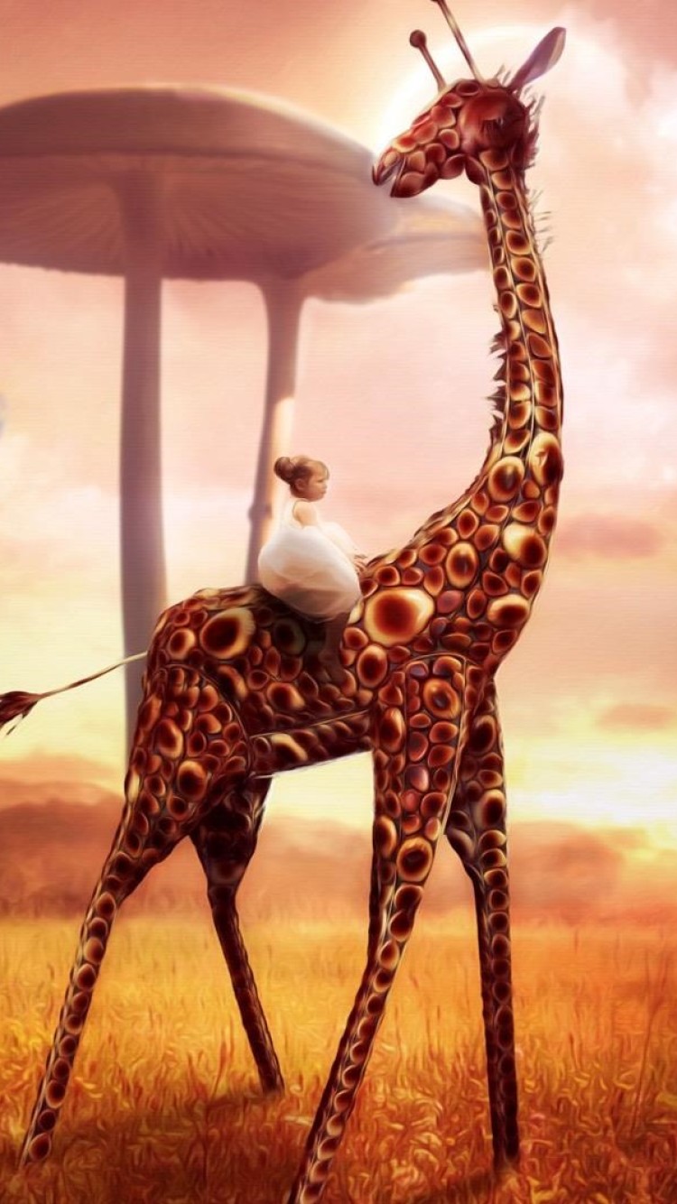 Cute Giraffe Wallpaper For Chromebook - HD Wallpaper 