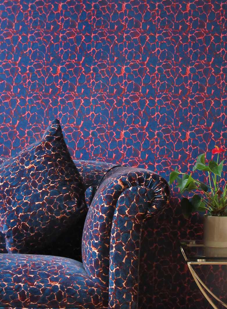 Giraffe Print Fabric By Charlotte Jade - Chair - HD Wallpaper 