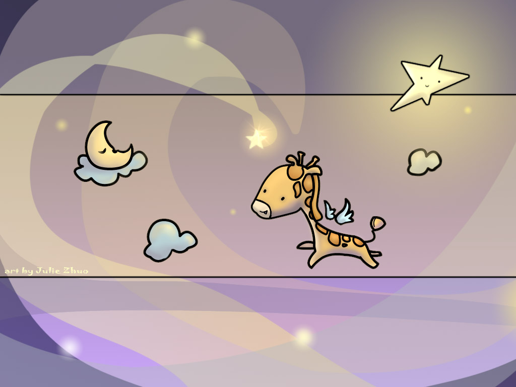Baby, Boy, And Flying Image - Flying Giraffe Cartoon - HD Wallpaper 