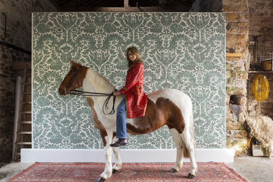 Totty Lowther On Her Horse With Her Pomegranate Wallpaper - Totty Lowther Pomegranate - HD Wallpaper 