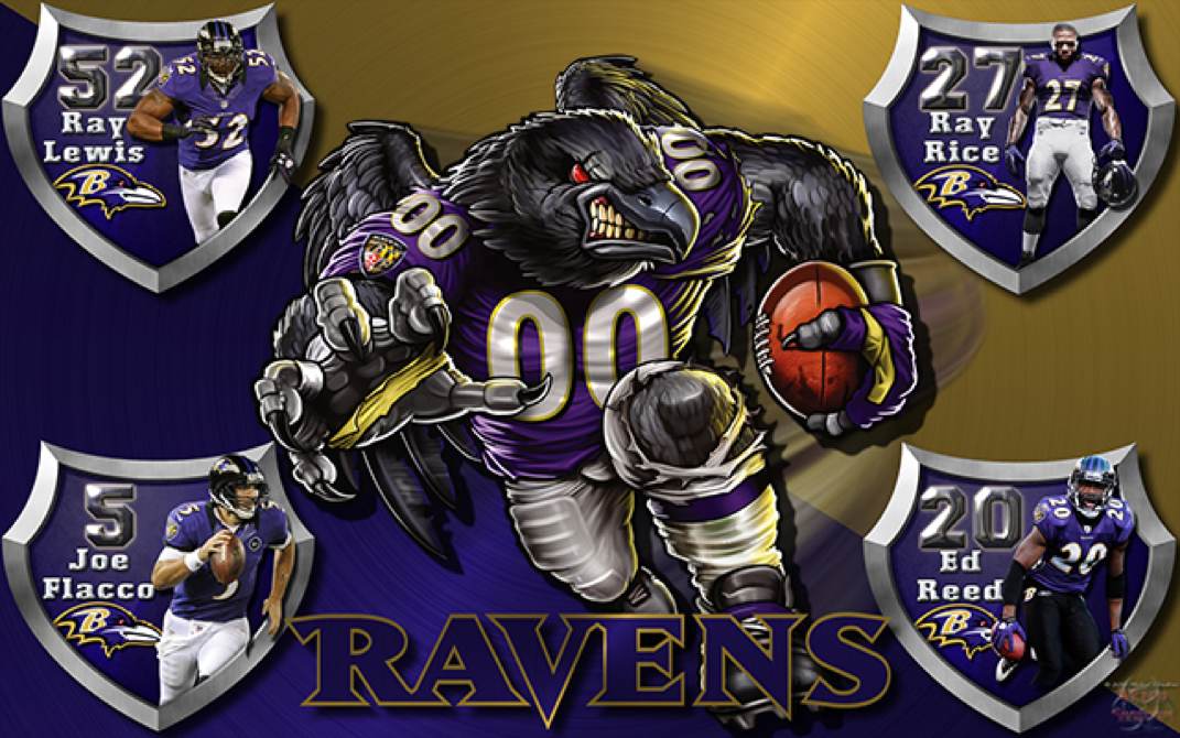 Baltimore Ravens Nfl Mascot - HD Wallpaper 