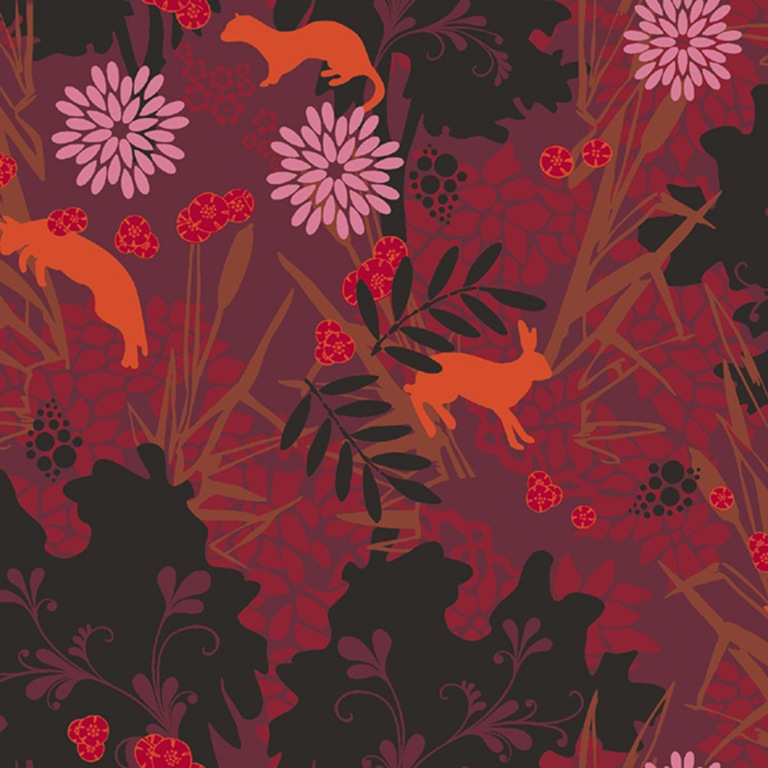 70s Pattern Dark Red - HD Wallpaper 