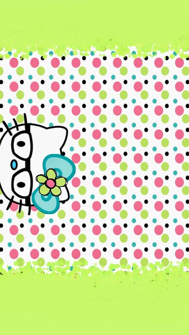 Hello Kitty Green Designs - HD Wallpaper 