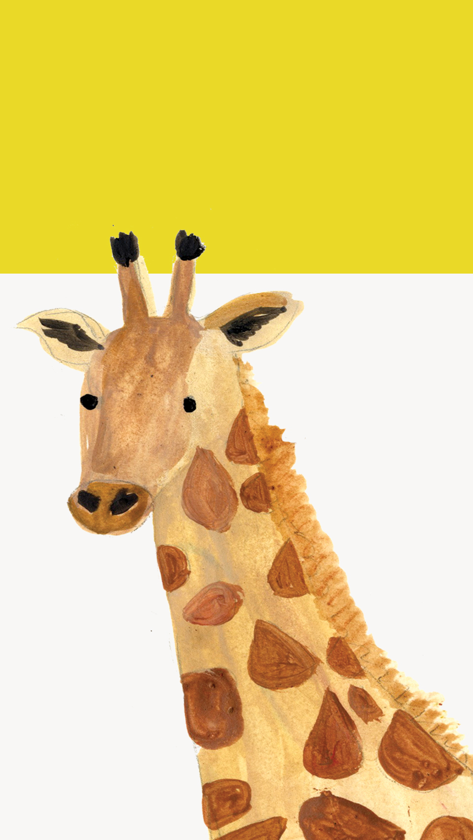 Painted Giraffe - Giraffe Happy Birthday - HD Wallpaper 
