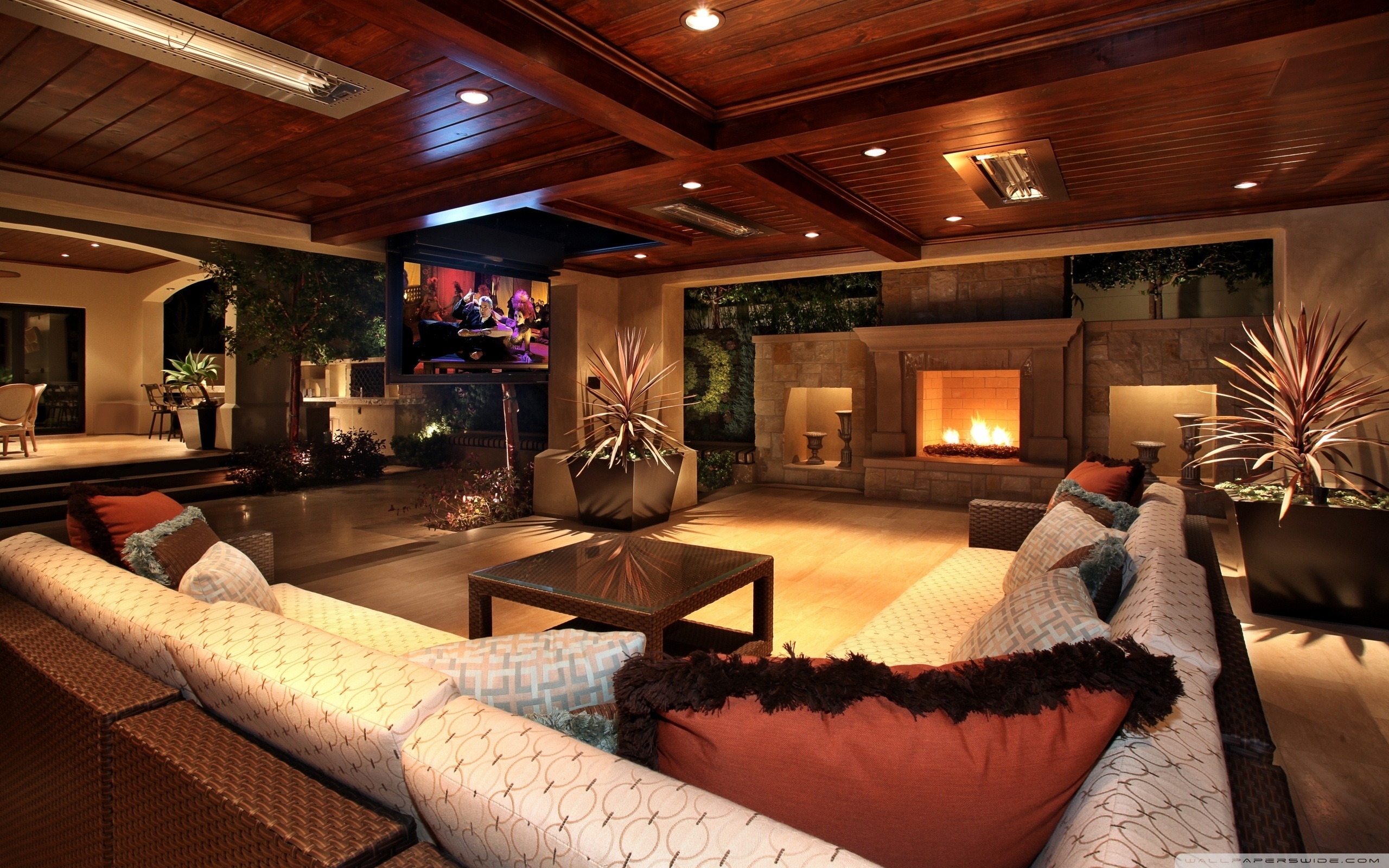 Luxurious House Interior - HD Wallpaper 