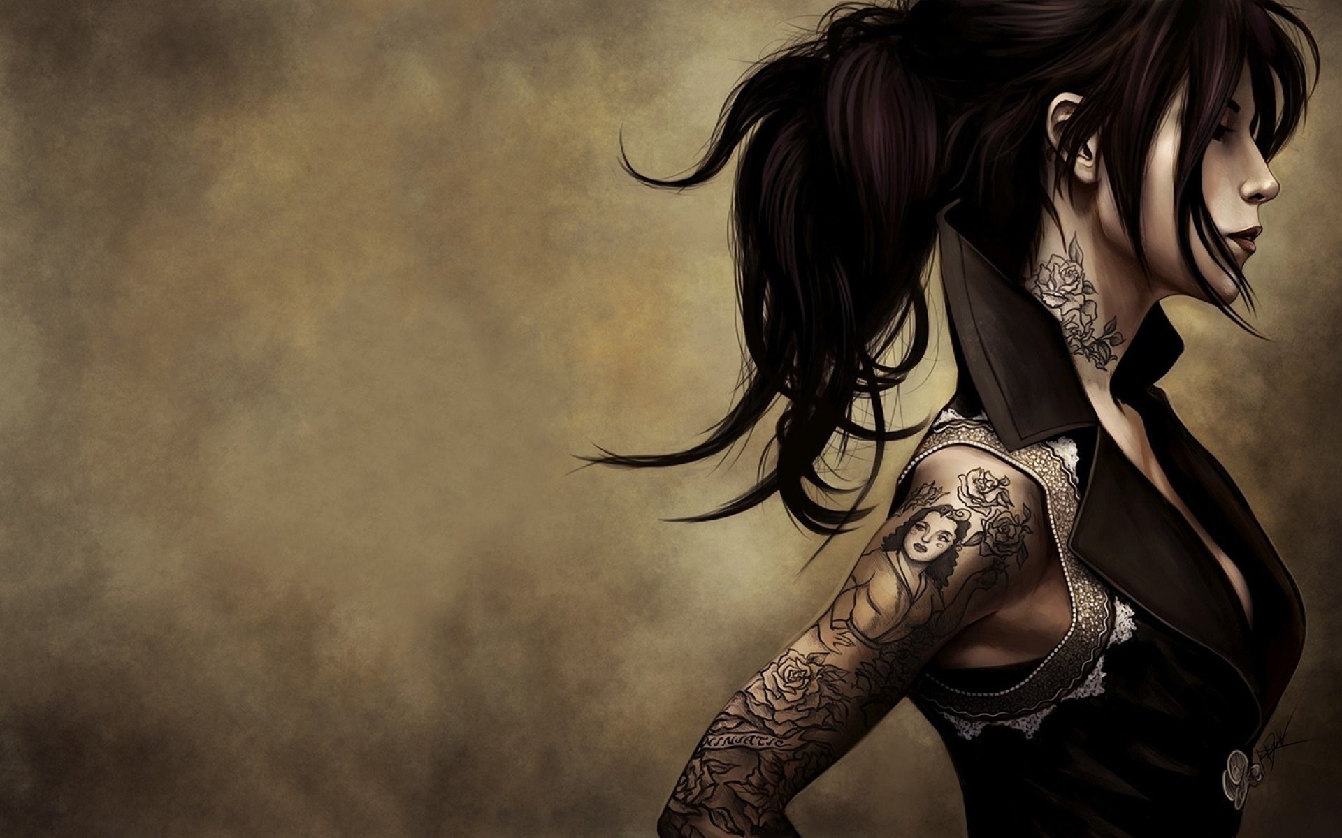 1920x1200, Smart Phones Ios, Free, Hd Desktop Wallpapers, - Tattoo Hd Wallpaper Girl - HD Wallpaper 