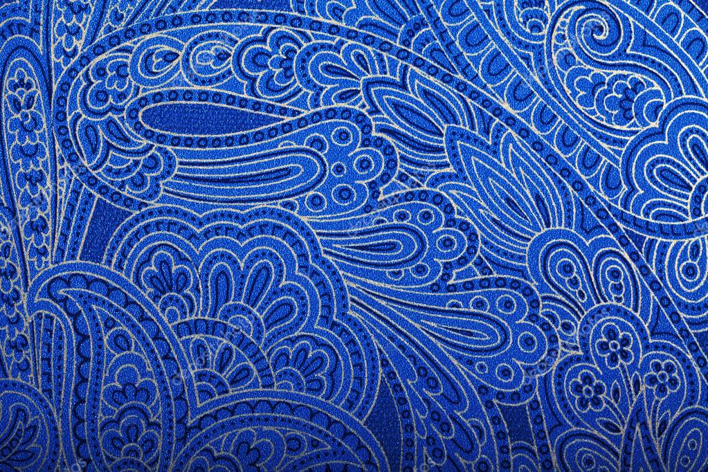 Paisley Blau - HD Wallpaper 