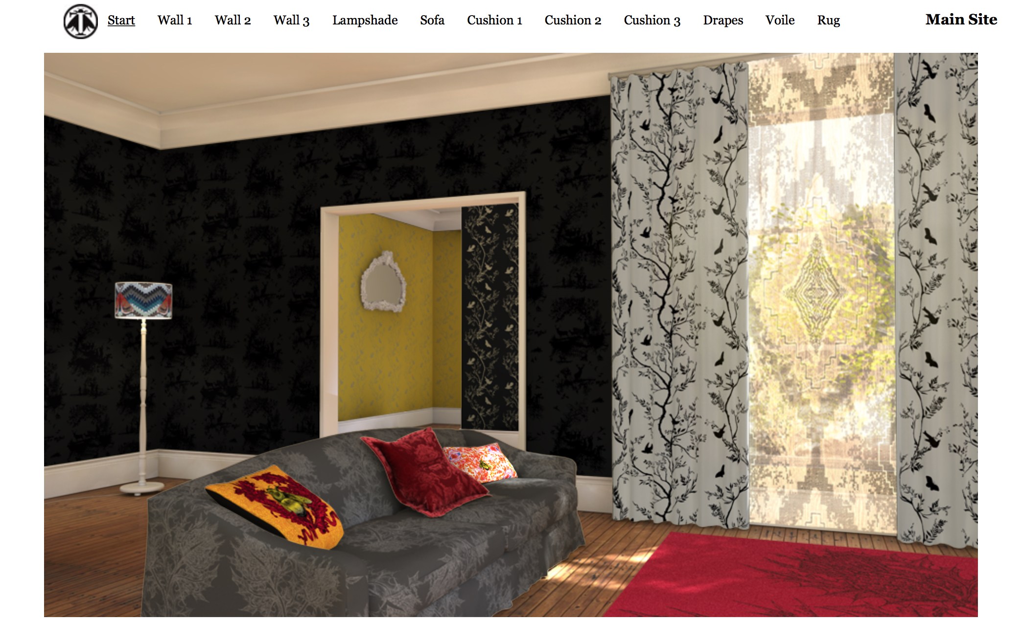 Designer Crush - Timorous Beasties - Bedroom - HD Wallpaper 