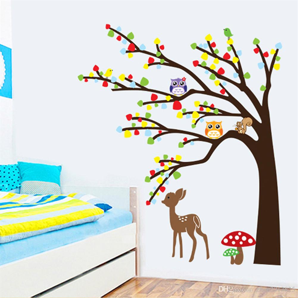 Cartoon Animal In Tree - HD Wallpaper 