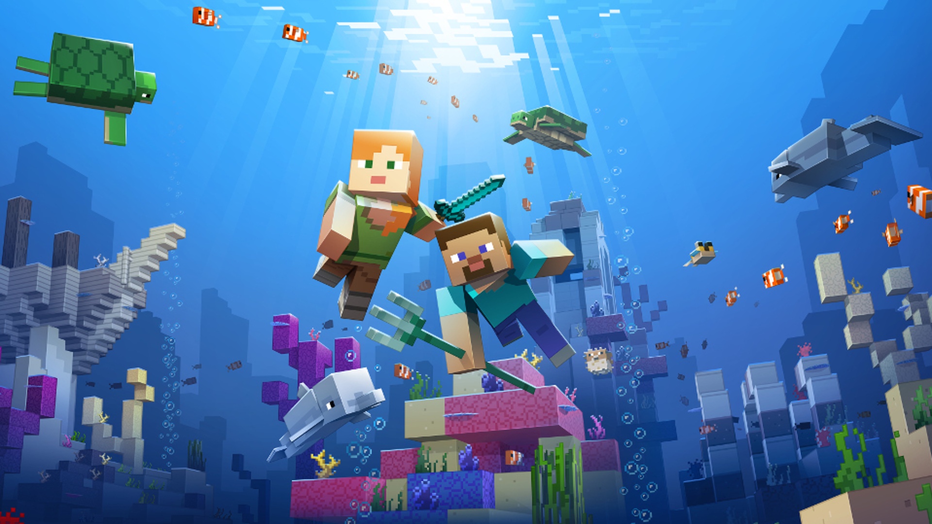 Minecraft Aquatic Update - HD Wallpaper 