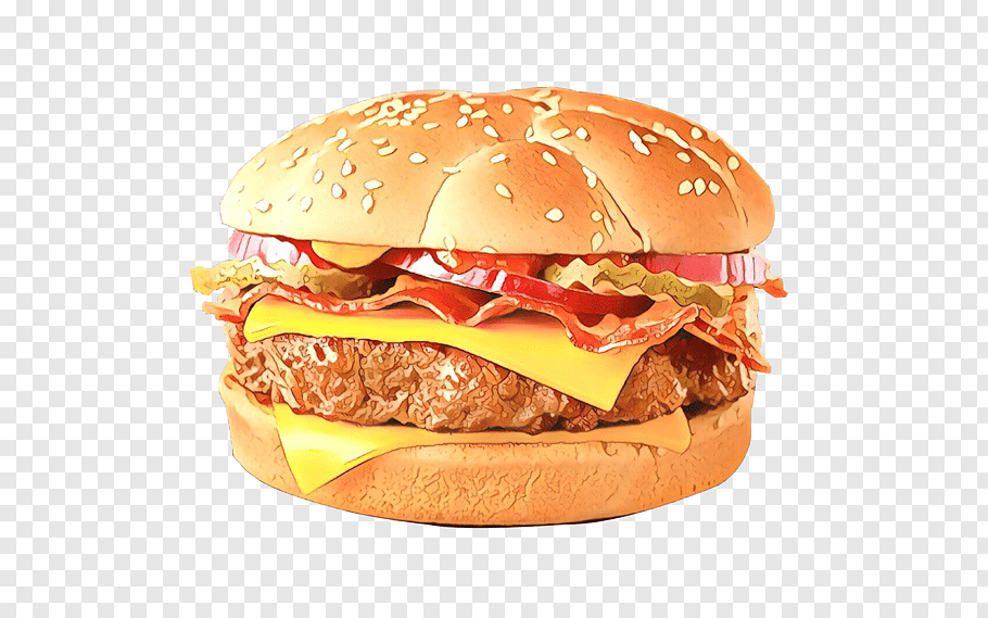 Junk Food, Cartoon, Hamburger, Desktop Wallpaper, 4k - 2560 X 1440 Food - HD Wallpaper 