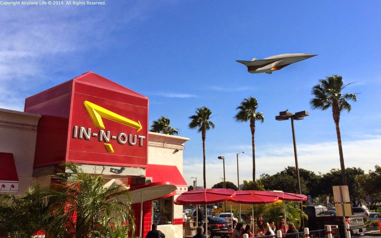 Out Burger Plane - HD Wallpaper 