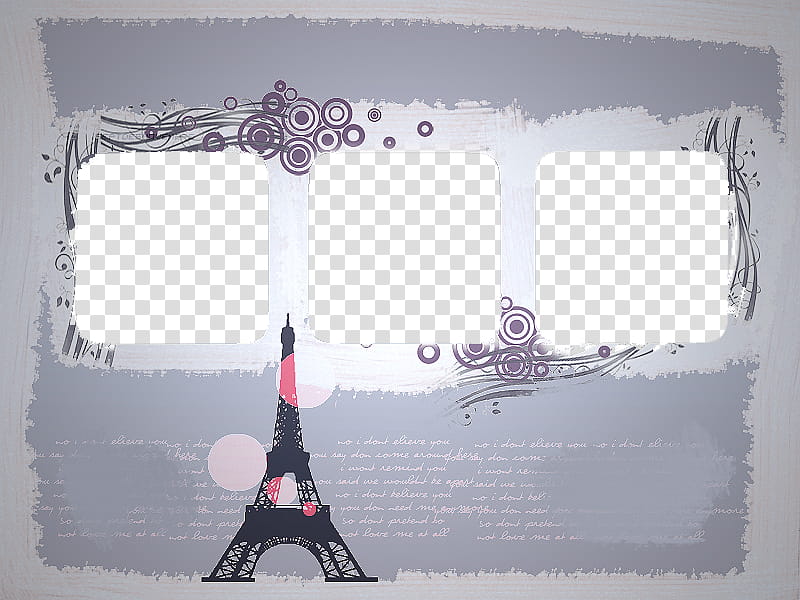Textura, Eiffel Tower Frame Transparent Background - Binoculars View Transparent - HD Wallpaper 
