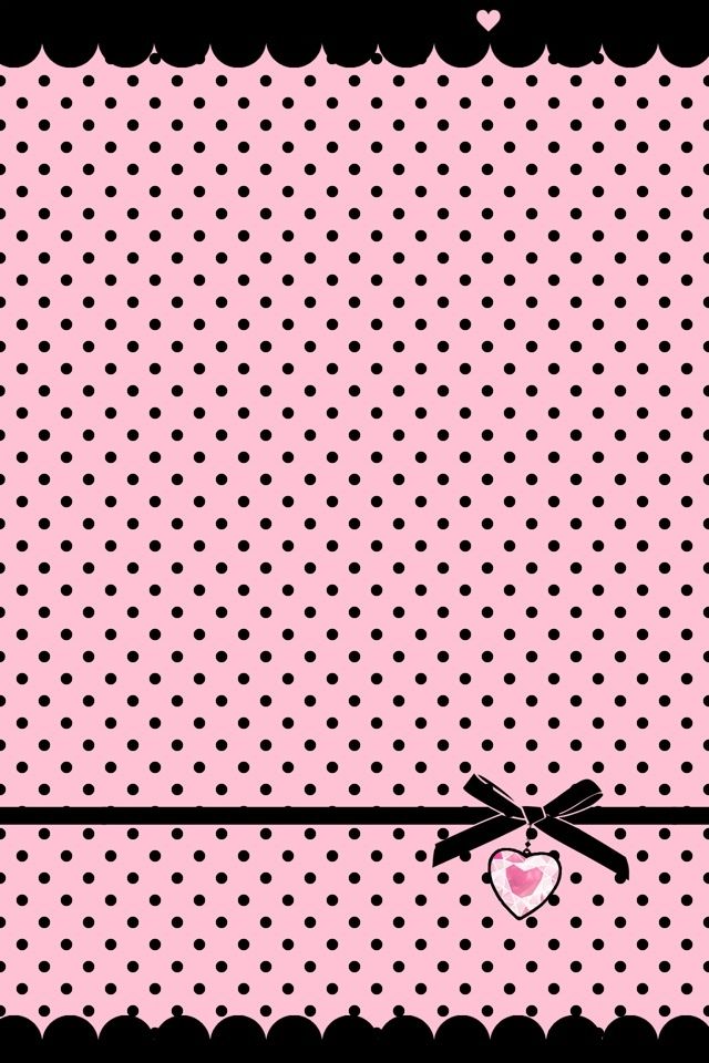 Black And Pink Polka Dot - HD Wallpaper 