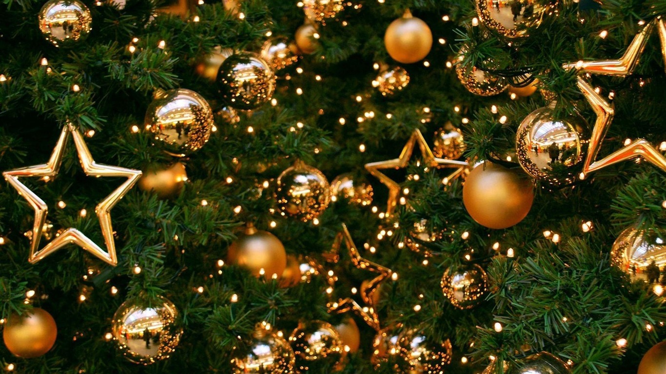 Decorações De Bolinhas De Ouro De Natal 2018 Papel - Holiday Party Hd - HD Wallpaper 