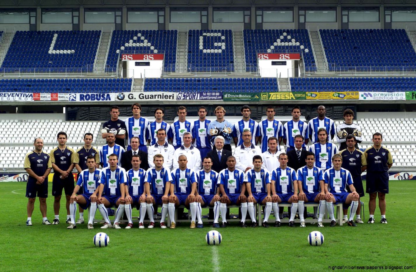 Malaga Fc Squad Wallpapers Hd Malaga Images Pictures - Malaga Cf 2004 05 - HD Wallpaper 