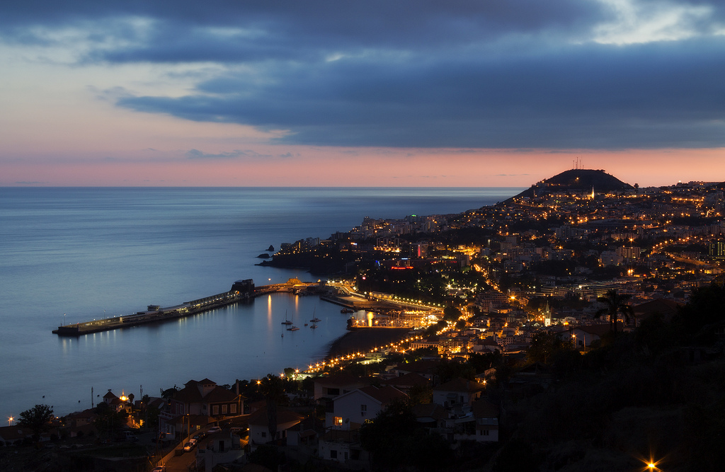 1024x667, Fascinating Picture - Funchal Night - HD Wallpaper 
