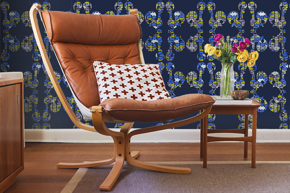 Ambientesala Azulejo Meets Galo Azulmarinho - Furniture - HD Wallpaper 