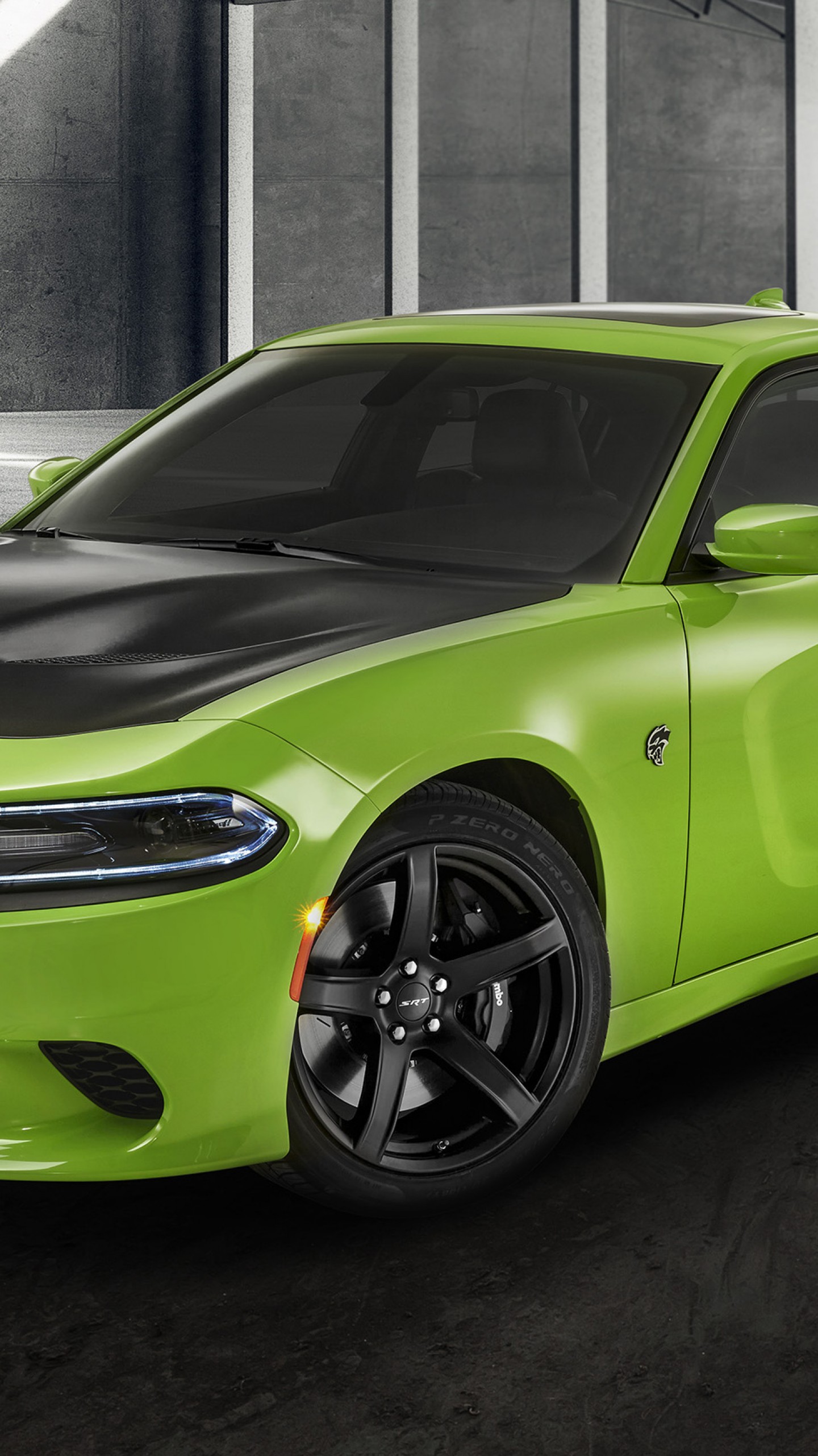 2020 Dodge Charger Green - HD Wallpaper 