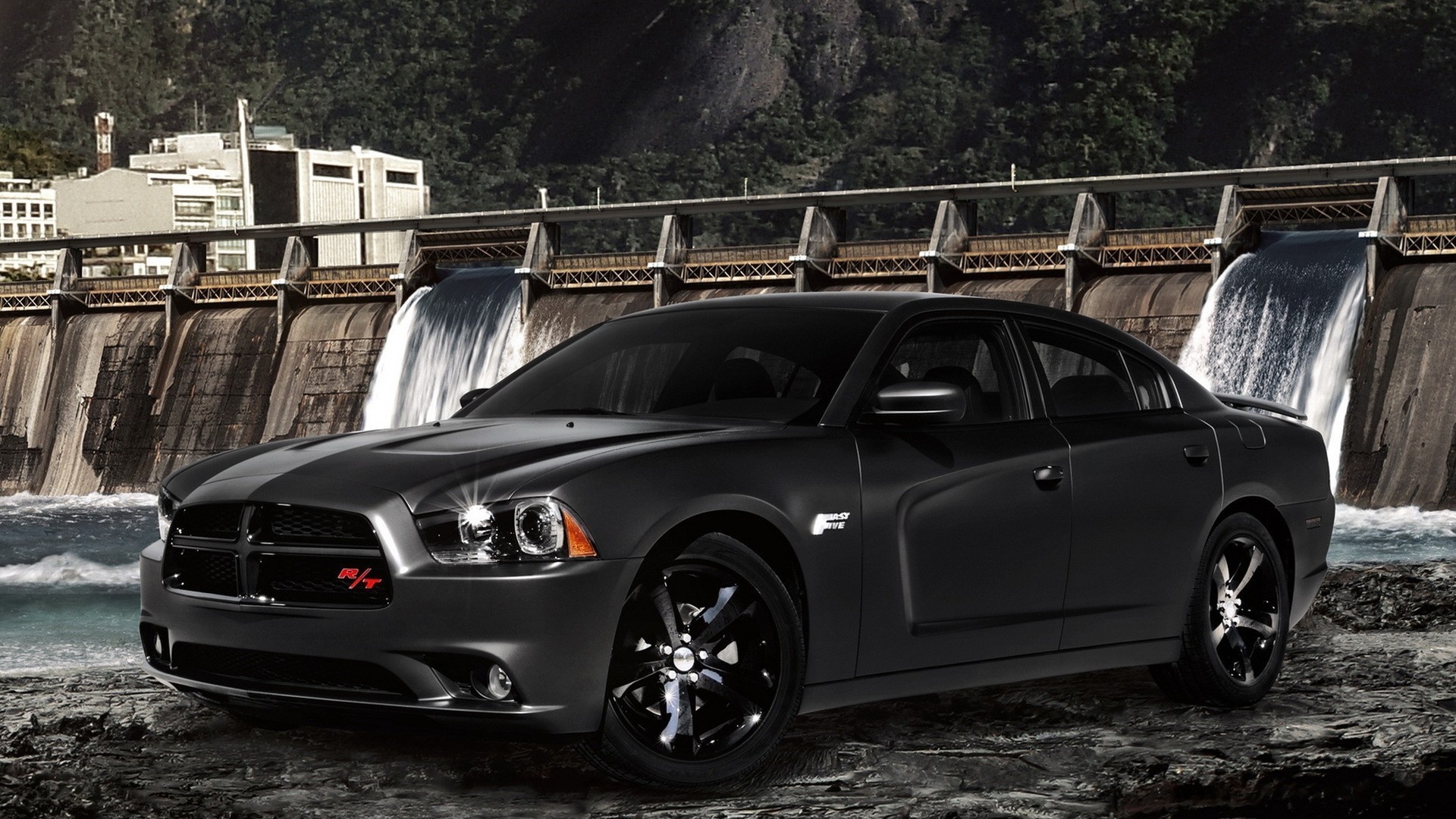 Dodge Charger All Black 2017 - HD Wallpaper 