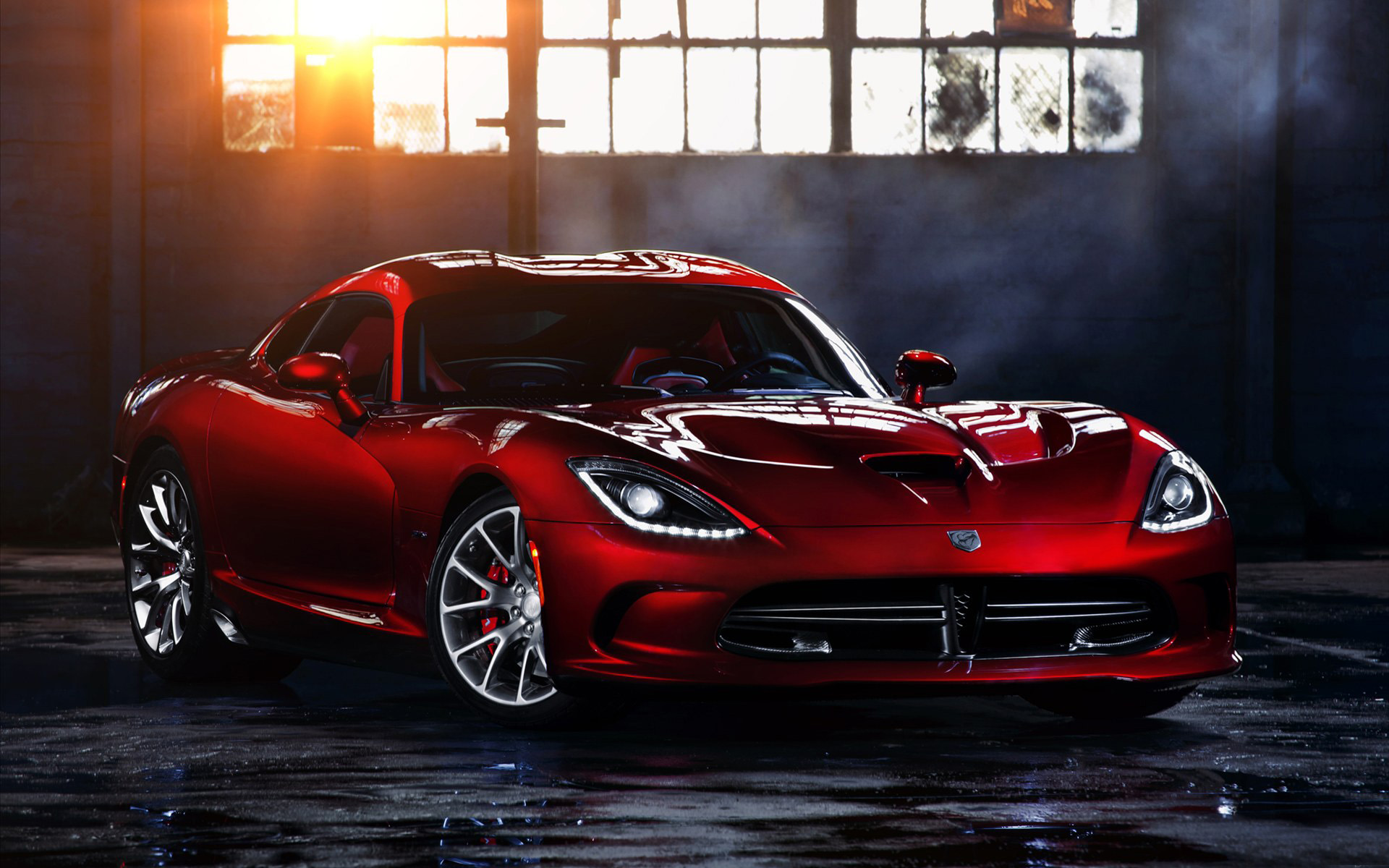 Dodge Srt Viper Wallpaper - Red Dodge Viper 2018 - HD Wallpaper 