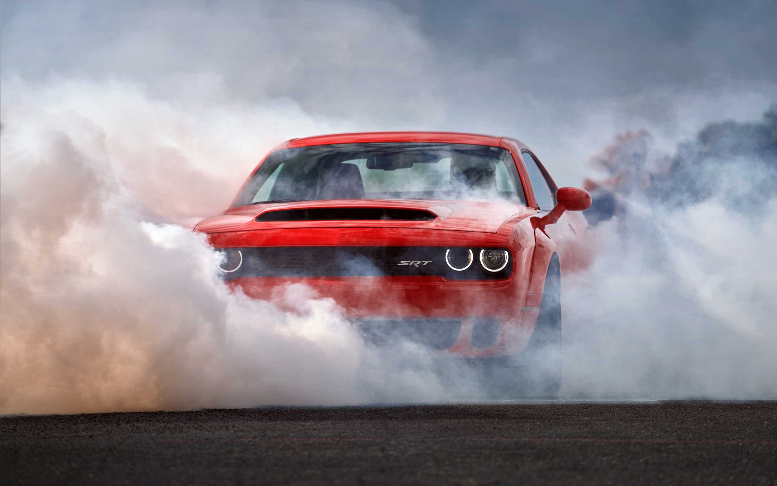 Dodge Challenger Wallpaper Hd - Dodge Challenger Demon Smoke - HD Wallpaper 