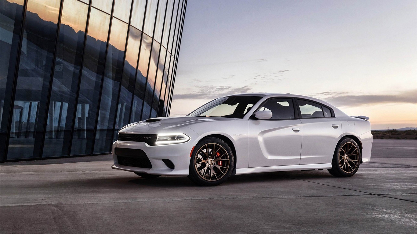 2015 Dodge Charger Srt Hellcat Hd Wallpaper - Dodge Charger 2017 Gray Hellcat - HD Wallpaper 