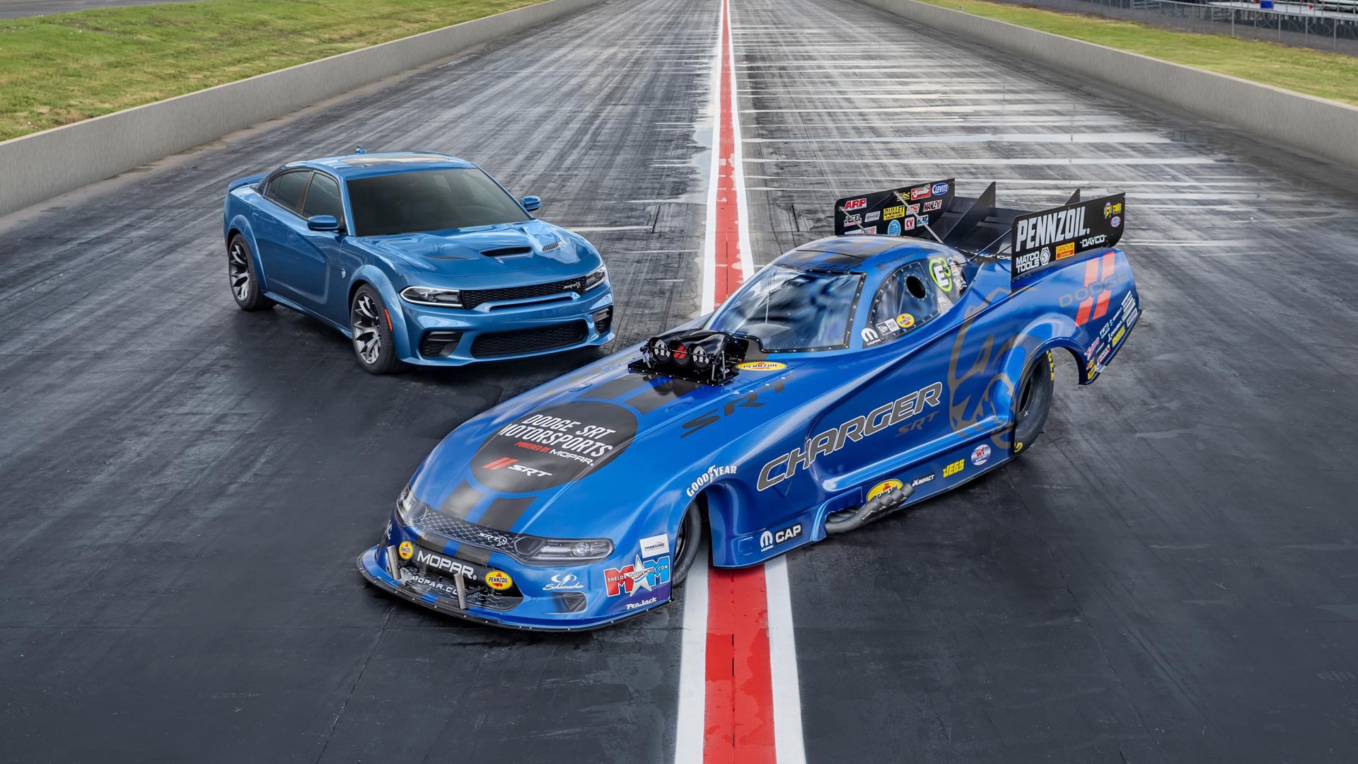 2019 Mopar Dodge Charger Srt Hellcat Widebody Nhra - Dodge Charger Hellcat Widebody - HD Wallpaper 