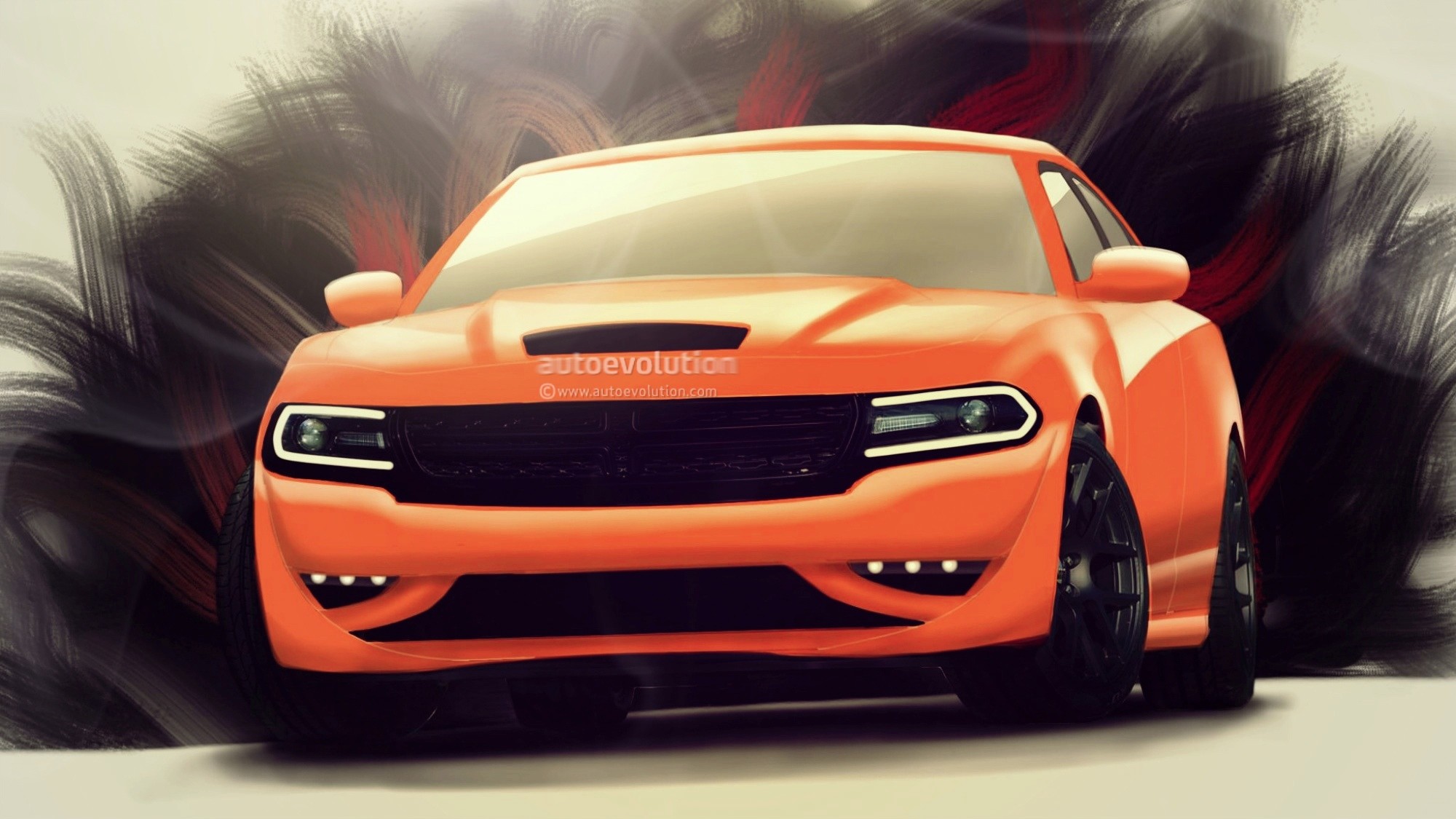 While The - Dodge Charger Srt Hellcat Hood - HD Wallpaper 