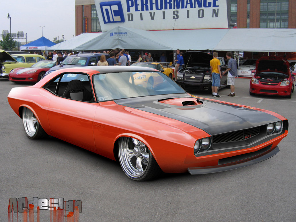 1970 Dodge Challenger Wallpaper - 1970 Dodge Challenger Lowered - HD Wallpaper 