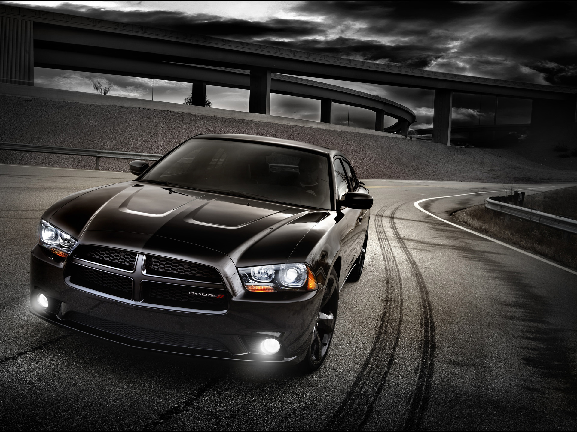 Dodge Charger 2012 Se Black - HD Wallpaper 