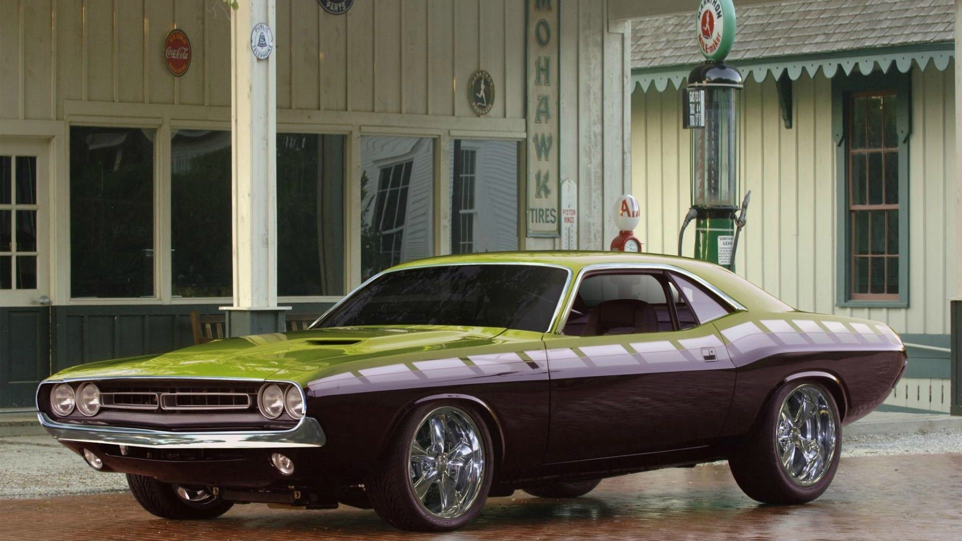 Old Muscle Cars Tuned - HD Wallpaper 