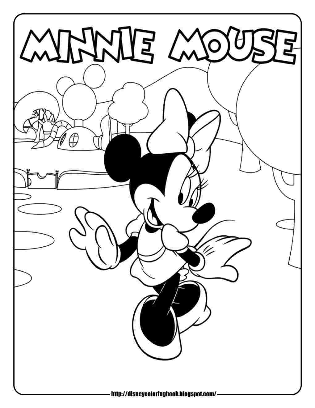 Minnie Mouse Clubhouse Coloring Pages - HD Wallpaper 
