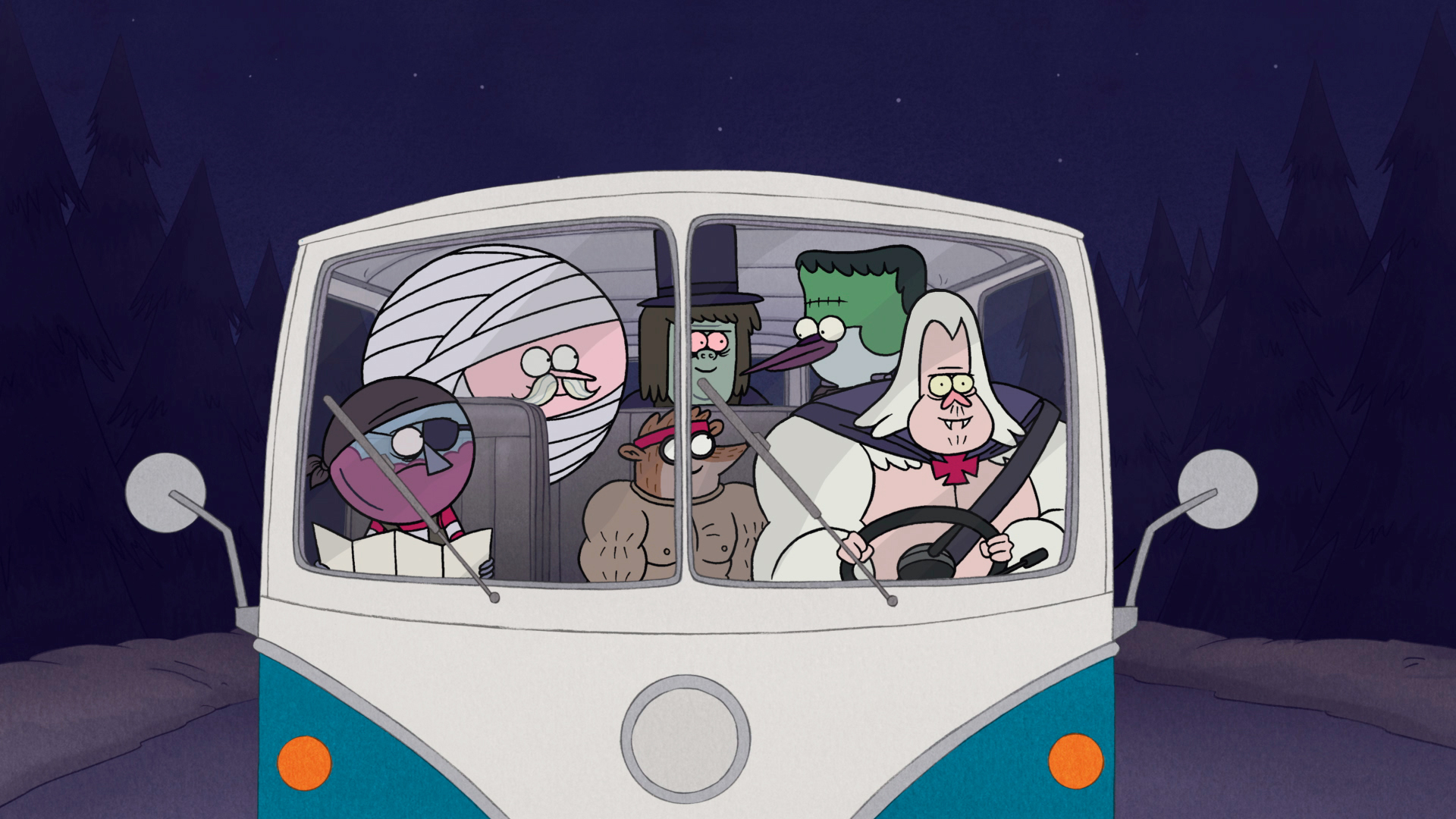 Regular Show Loves Halloween - HD Wallpaper 