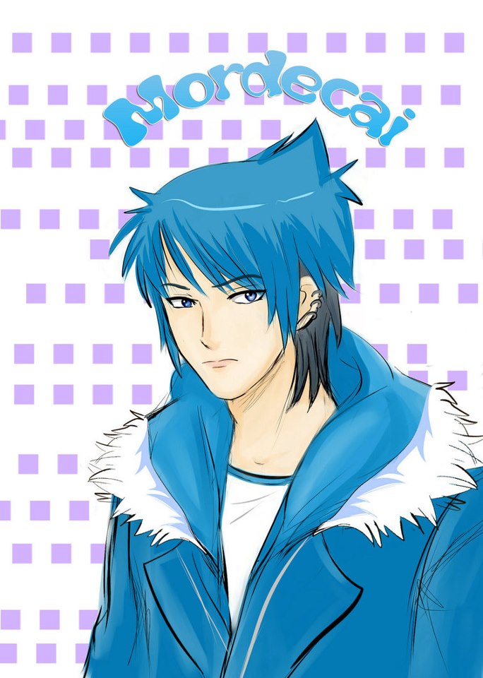 Regular Show Anime Mordecai - HD Wallpaper 