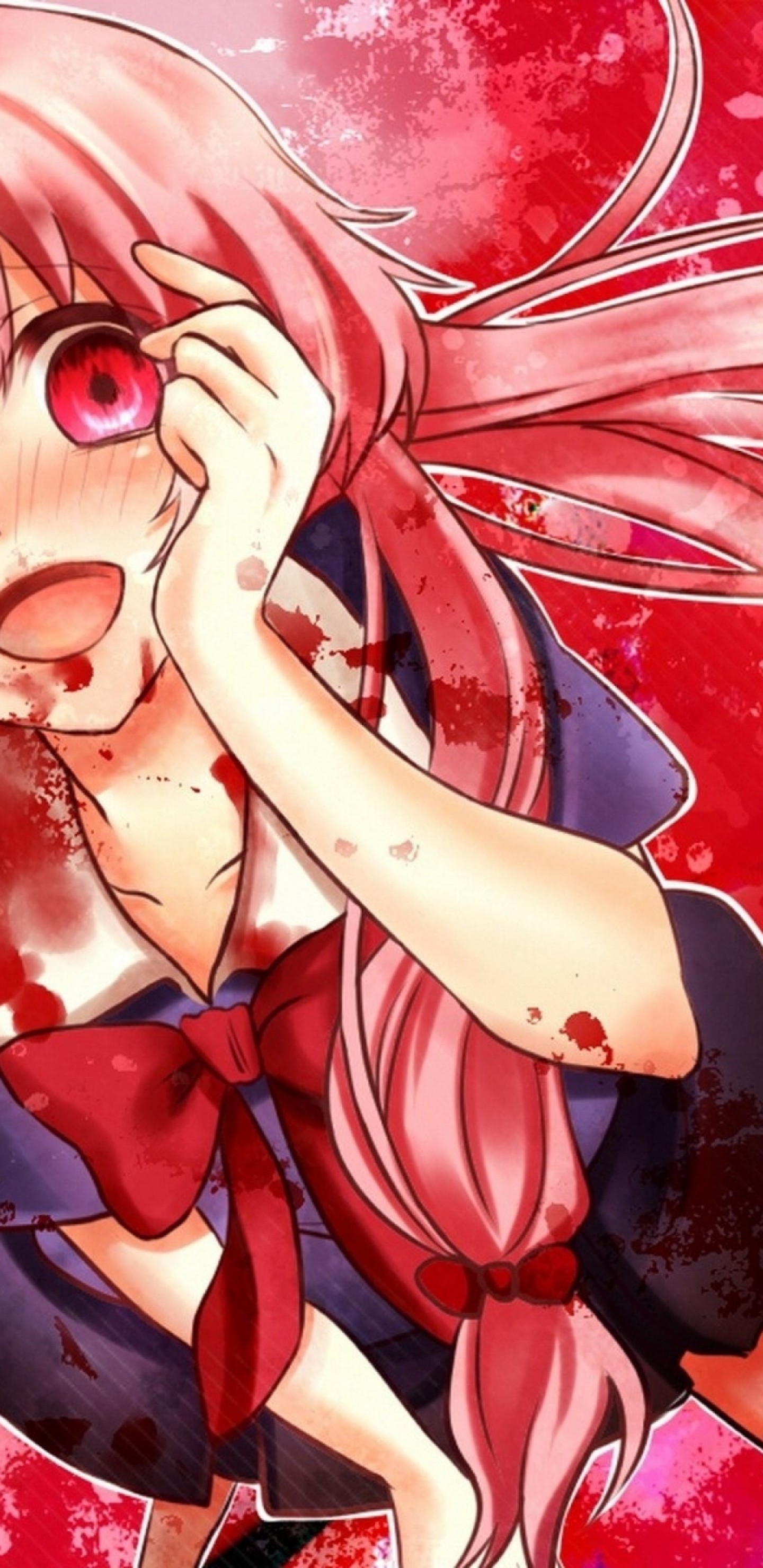 Yuno Gasai, Yandere, Mirai Nikki, Future Diary - Mirai Nikki Yuno Gasai Yandere - HD Wallpaper 