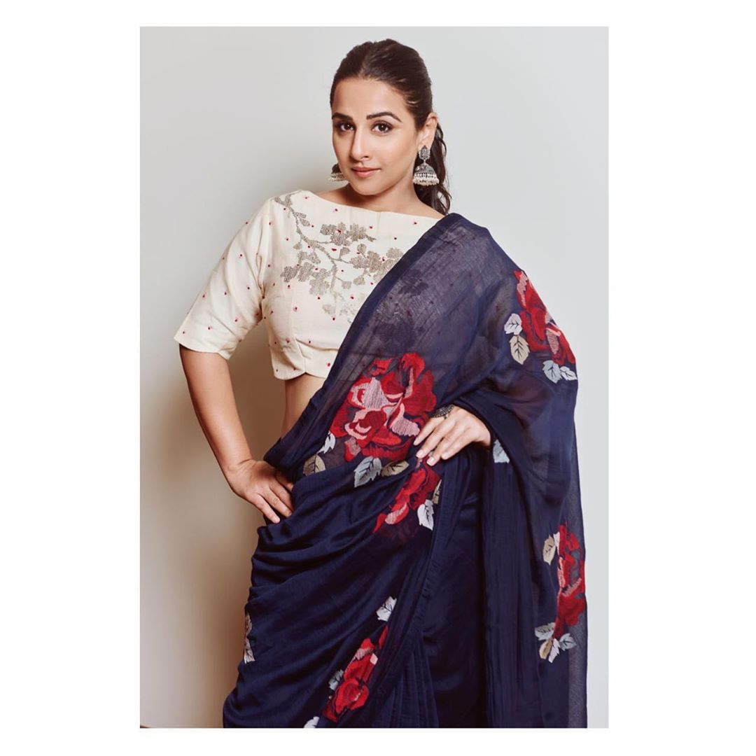 For An Interaction With Students From Harvard,
outfit - Vidya Balan Sarees Look - HD Wallpaper 
