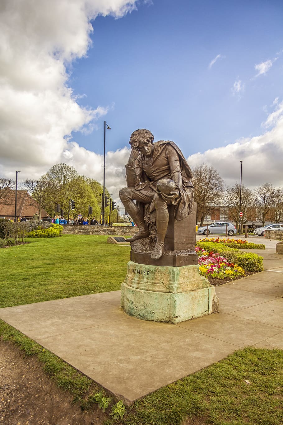 Hamlet, Shakespeare, Stone, Statue, Bronze, Stratford - Statue - HD Wallpaper 