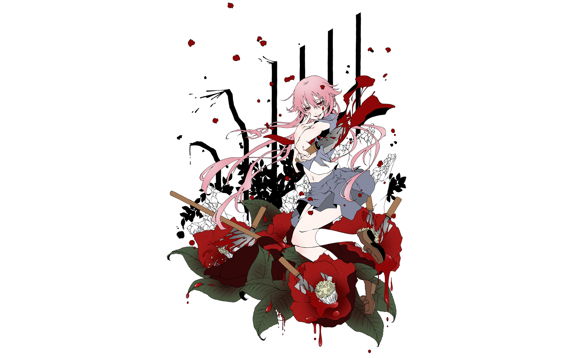 Mirai Nikki T Shirt - HD Wallpaper 