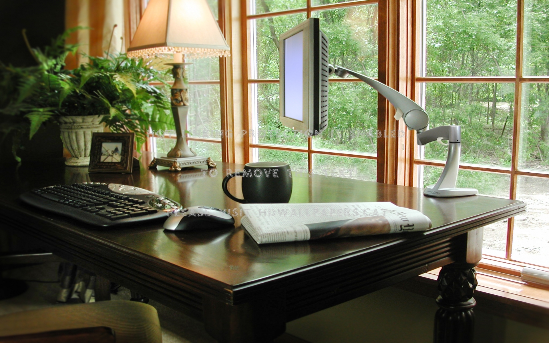 computer work desk home