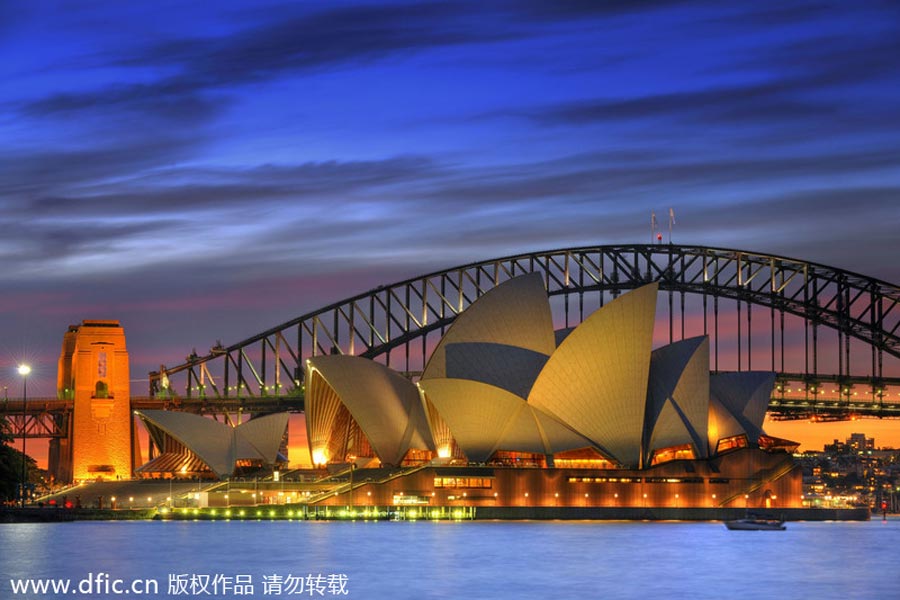 The 10 Most Expensive Cities To Rent Office Space - Sydney Australia Harbor Bridge And Opera House - HD Wallpaper 