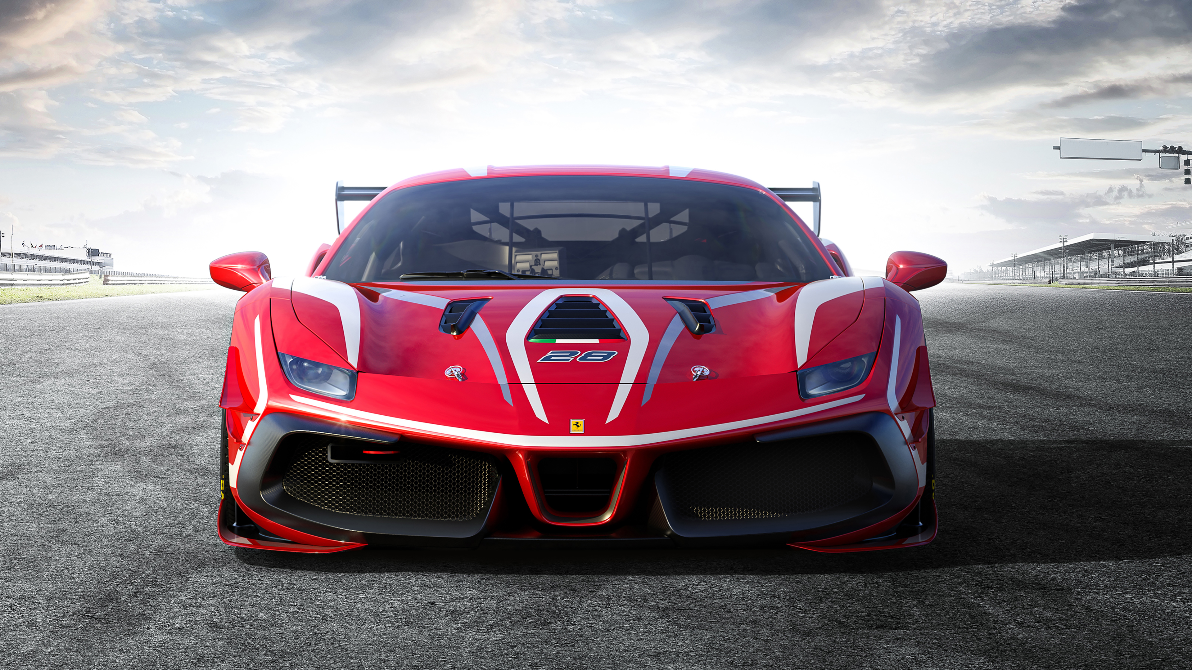 Wallpaper Of Car, Supercar, Ferrari 488 Challenge Evo - Ferrari 488 Challenge Evo - HD Wallpaper 
