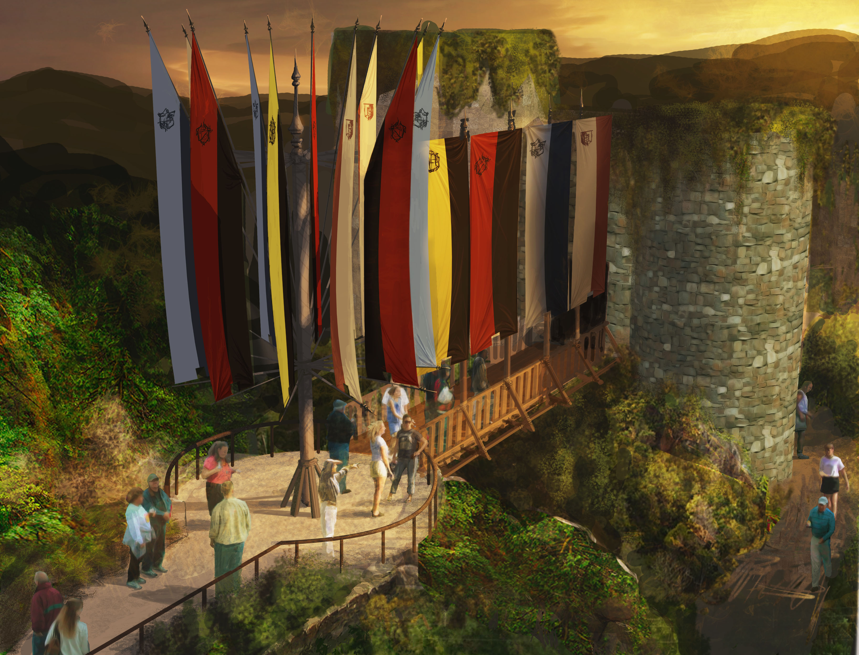 Wizarding World Of Harry Potter Concept Art - HD Wallpaper 