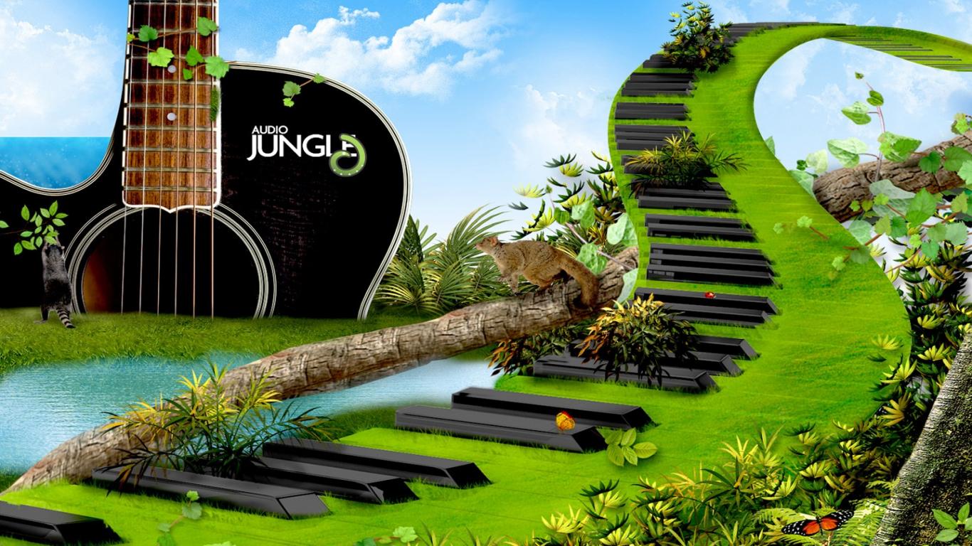 Music Jungle - HD Wallpaper 