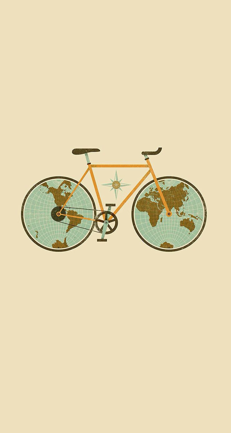 Bicycle Art As Desktop Background - HD Wallpaper 