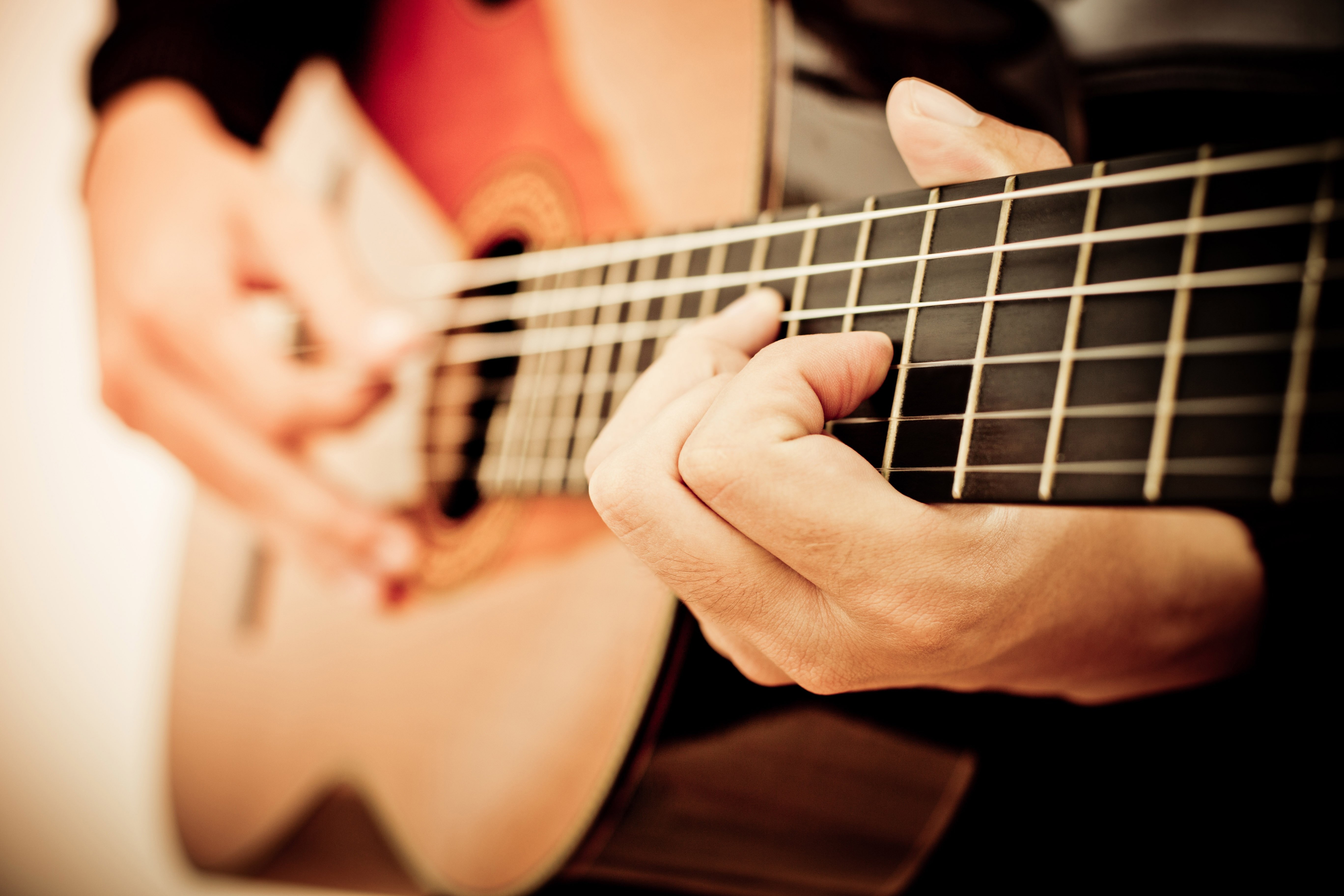 Gros Plan Sur Guitare - HD Wallpaper 